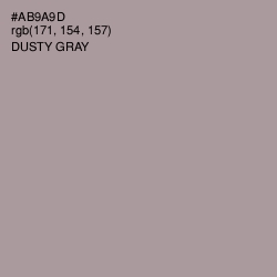 #AB9A9D - Dusty Gray Color Image